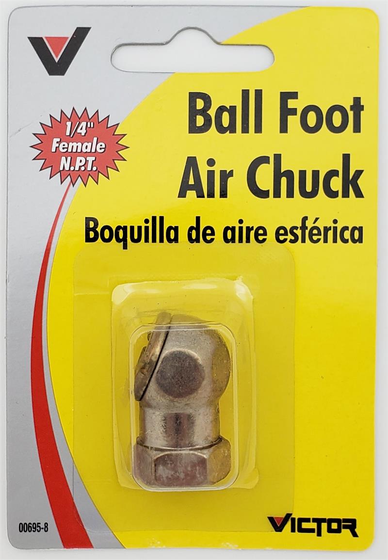 Brass Coated Ball Foot Air Chuck VICTOR BRAND