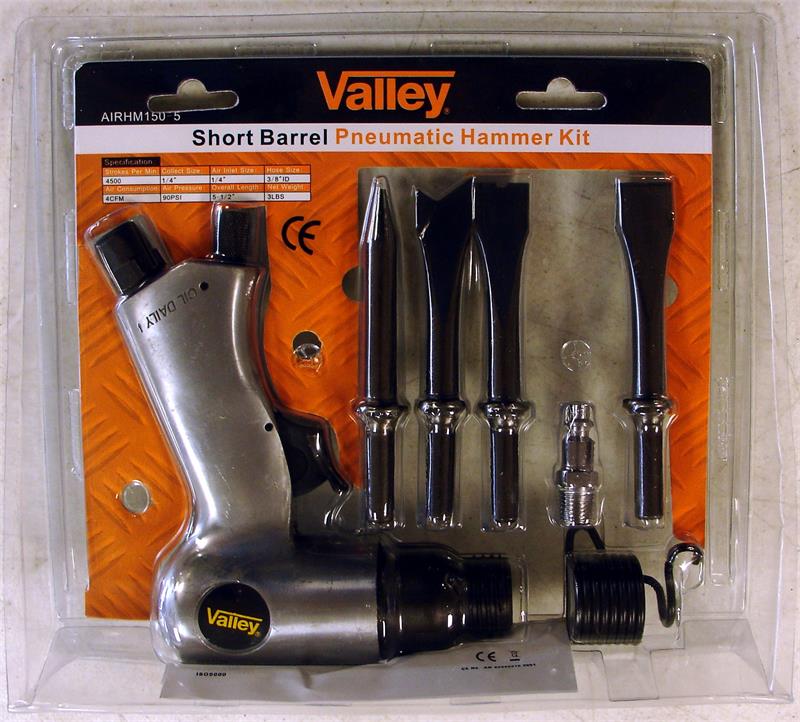 ''Air HAMMER Kit with Air Adapter, Spring & 4-Chisels''
