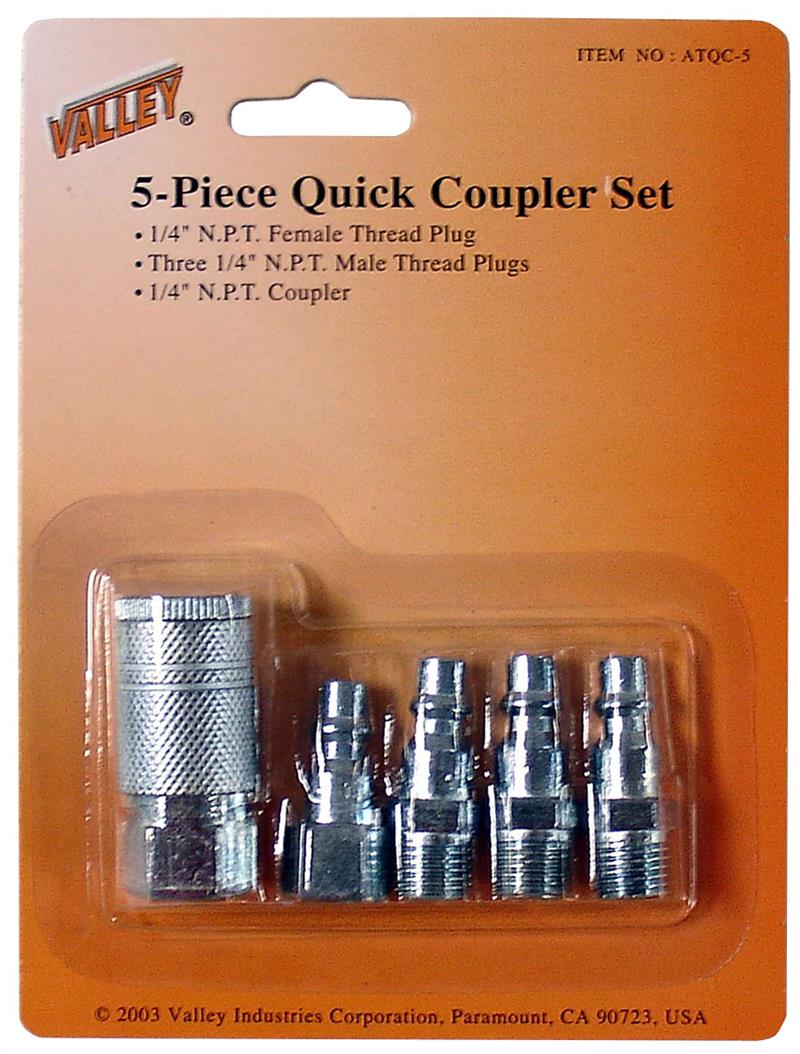 5-Piece Air Quick Coupler Set