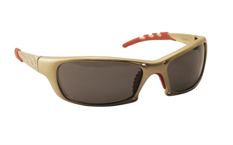 Safety Glasses GOLD FRAME/GRAY SHADE