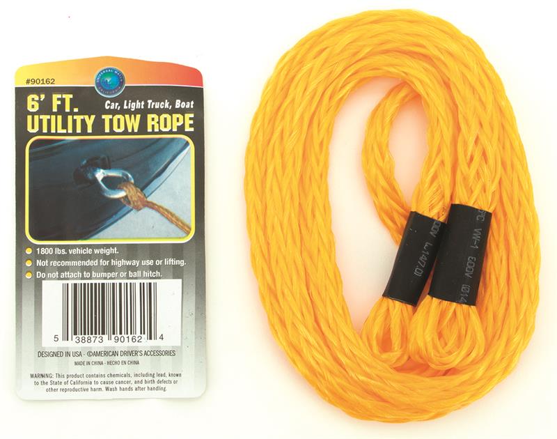 6' Utility Tow Rope with Loop Ends