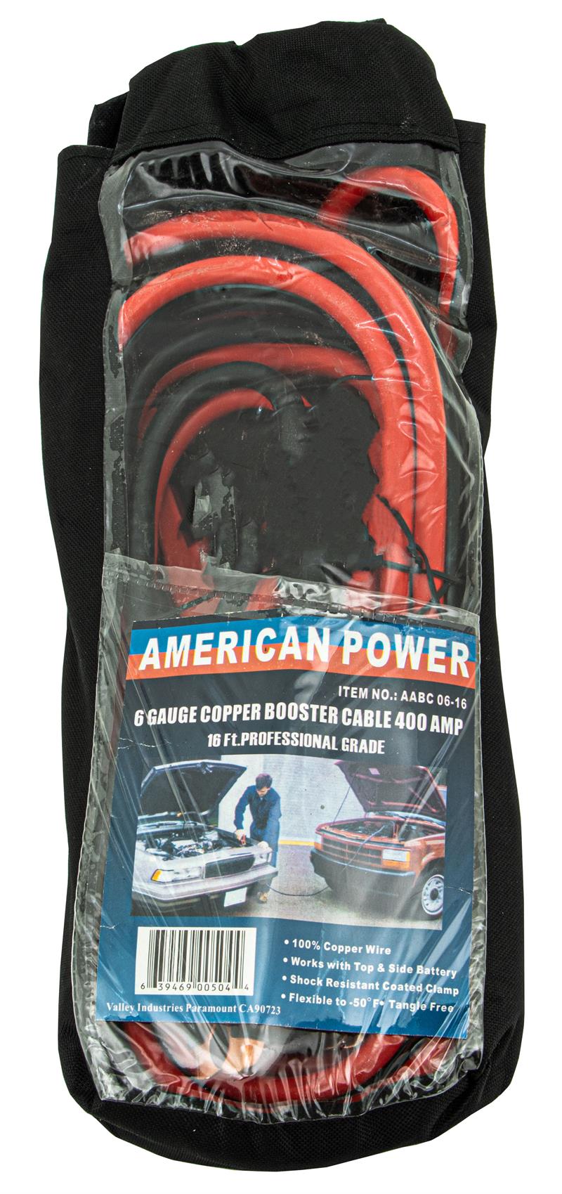16' 6-Gauge 400-Amp Booster Cable with Carry BAG