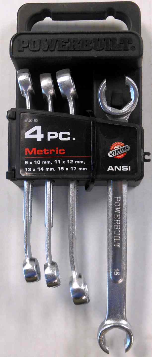 4-Piece Flare Nut WRENCH Set (METRIC)