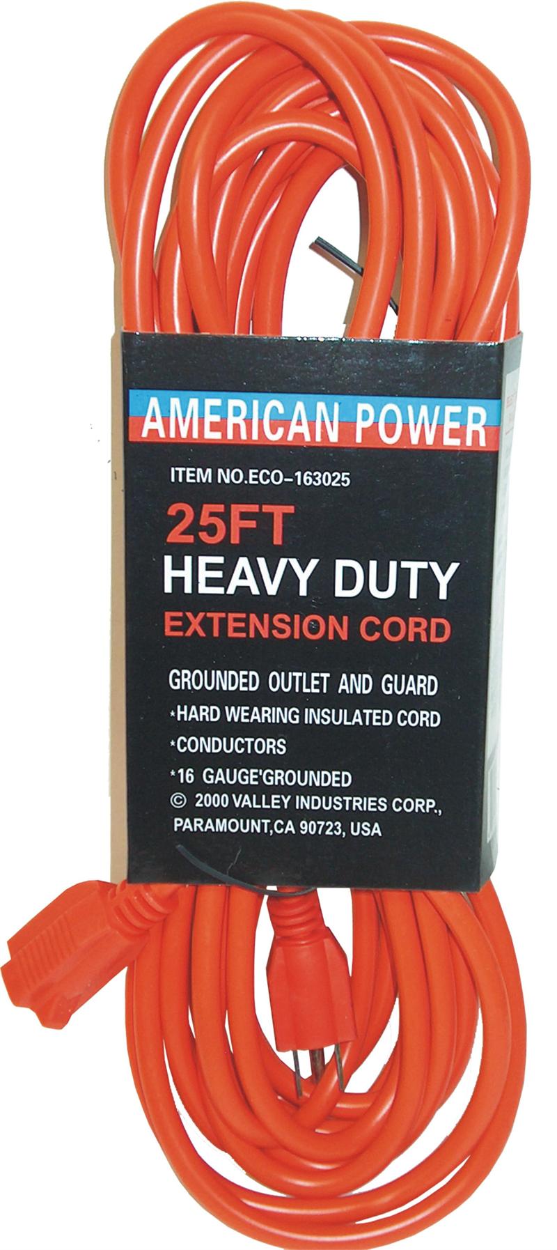 25' Heavy Duty Extension Cord 16/3 *UL LISTED*