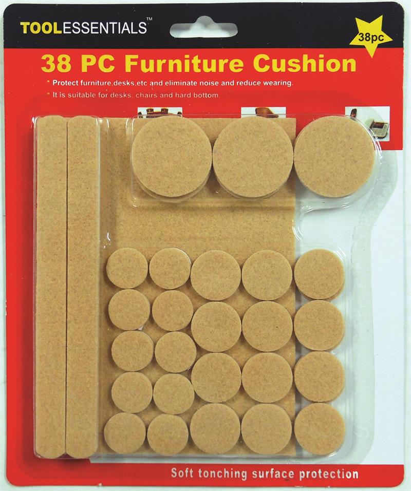 38-Piece Furniture Pad Set ASSORTED CUSHIONS