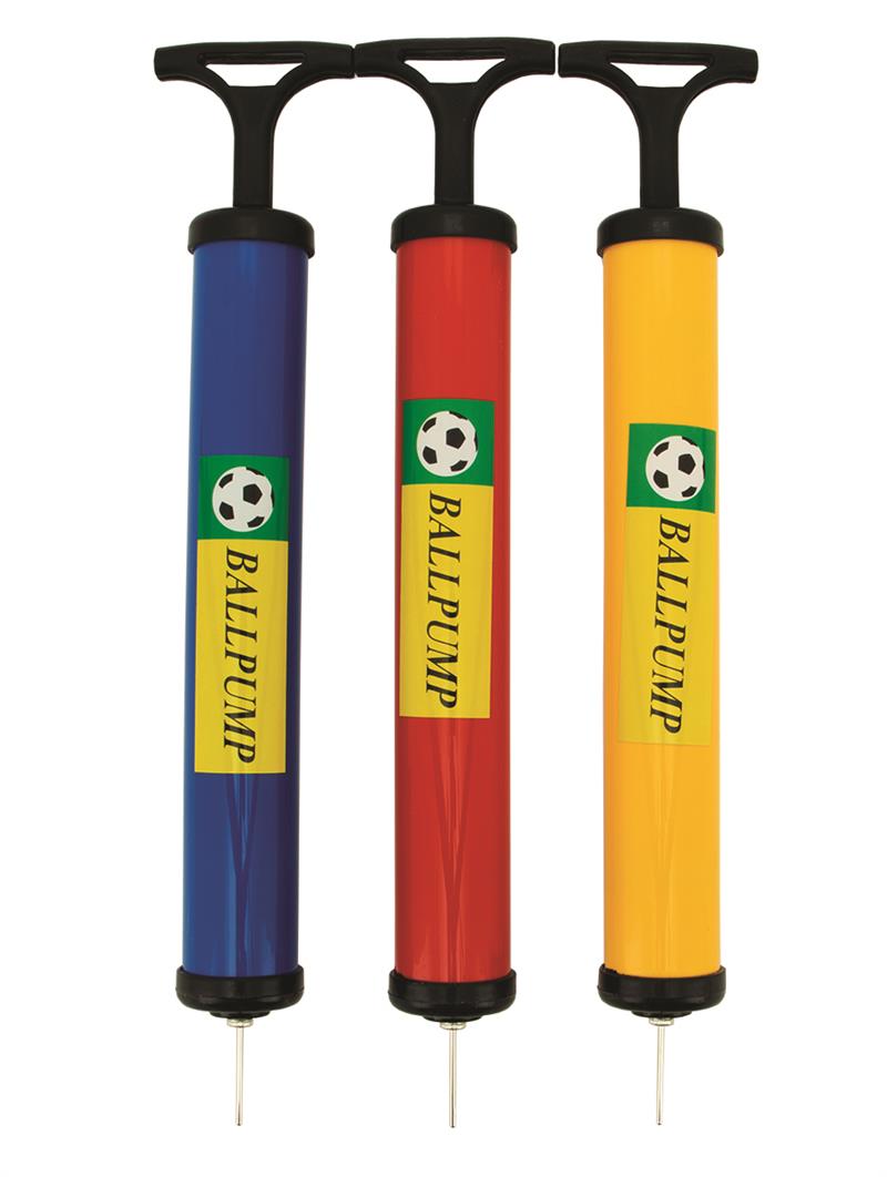 Ball Pump For Sports Balls And Inflatables RED/YELLOW/BLUE