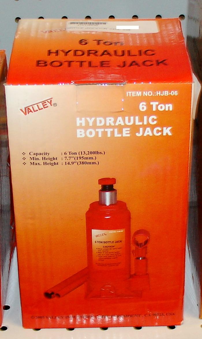 6-Ton Bottle Jack with SCREW Top