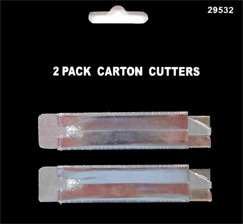 Box Cutters with Single-Edge RAZOR Blades (2-Piece Pack)