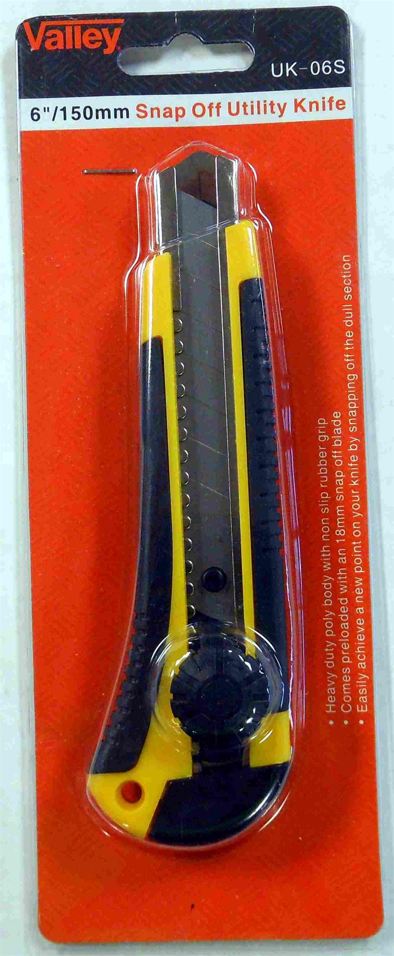 6 Utility KNIFE with Snap-Off Blade
