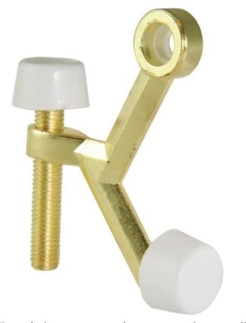 ''DOOR STOP HINGE PIN, POLISHED BRASS PLATED BAGGED 60-600\40''
