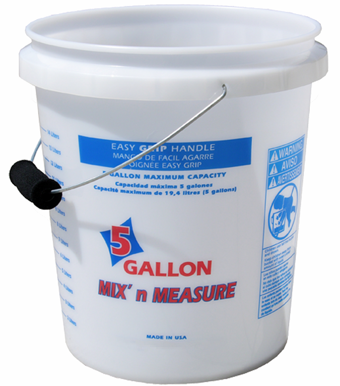 5-Gallon Mix-N-Measure Bucket with Foam Handle *MADE IN USA*