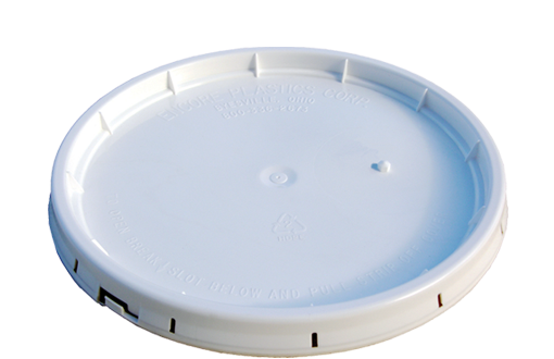 Lid For 3.5 & 5-Gallon Buckets with Gasket-Tear WHITE *MADE IN USA*