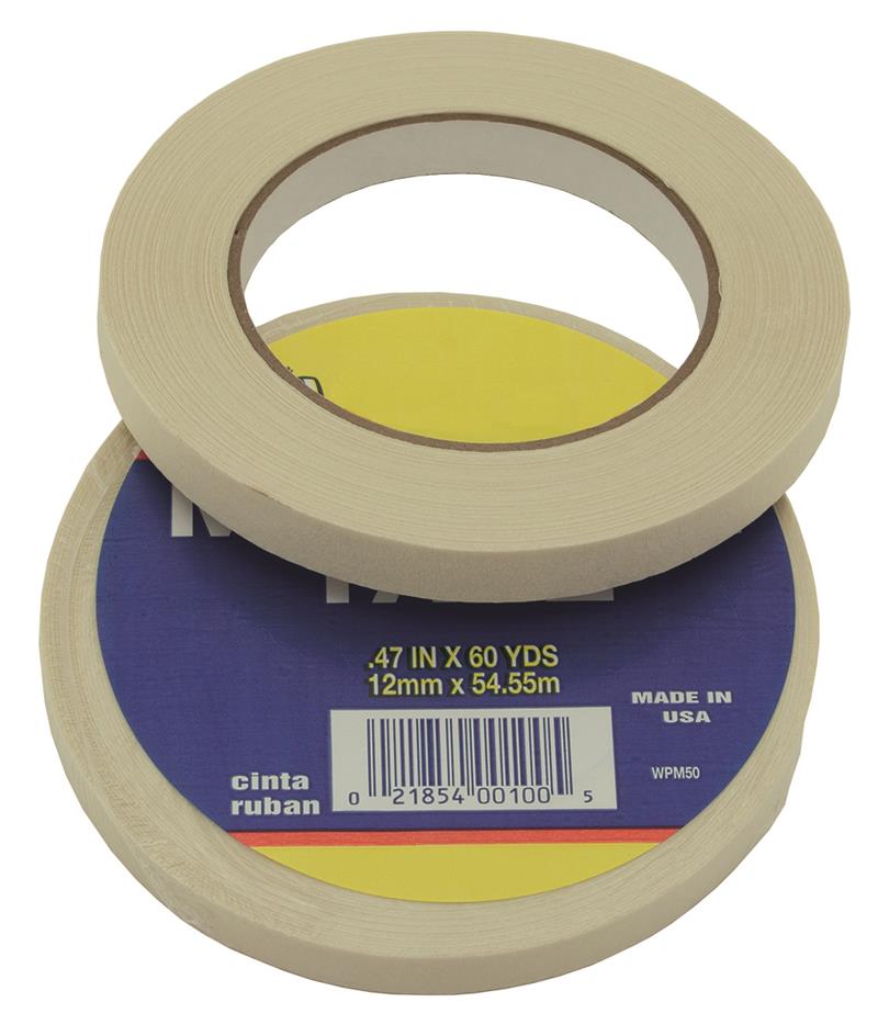 .47 x 60-Yard Natural First Quality Masking TAPE *MADE IN USA*