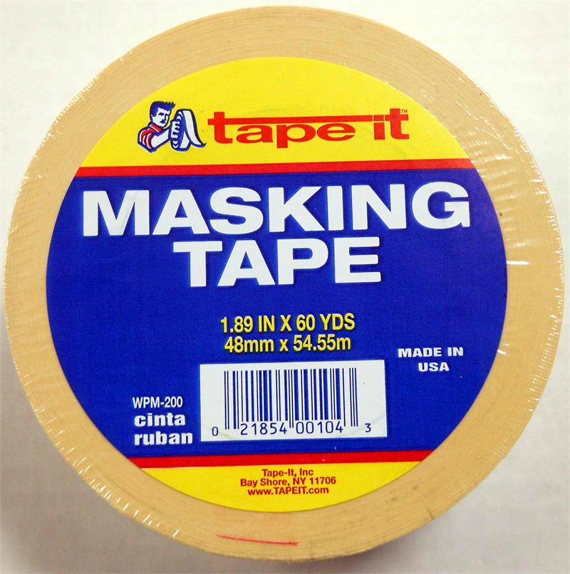 1.89 x 60-Yard First Quality Natural Masking TAPE *MADE IN USA*