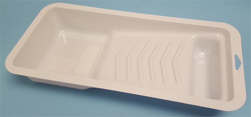 PaINt Tray For 3 & 4 Rollers (13-1/4 x 5-3/4 x 2-1/4) WHITE *MADE IN USA*