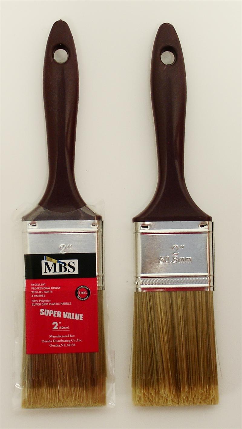 2 PAINT Brush For All PAINTs -100% POLYESTER- 