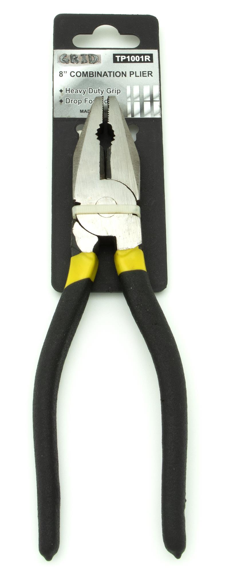 8 Linesman PLIERS with Grip -FORGED-