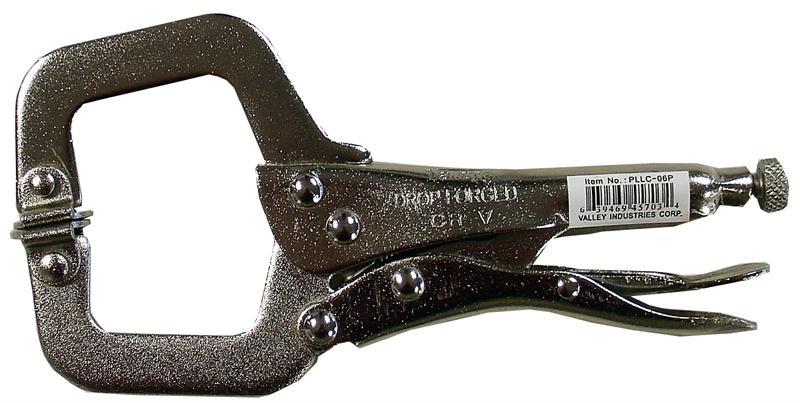 6 Locking C-Clamp PLIERS with Swivel Pads