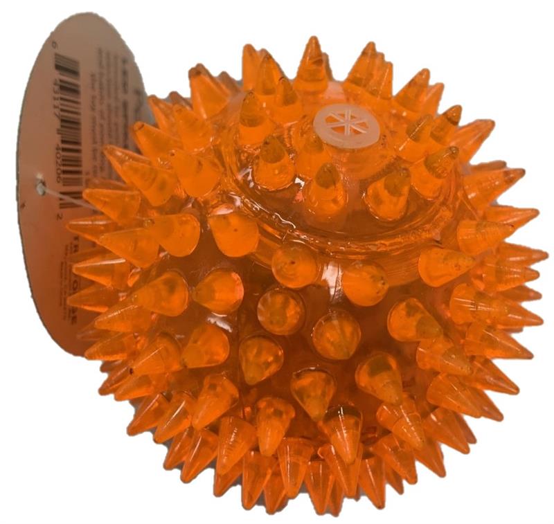 ''BALL, LED SPIKED DOG TOY ''