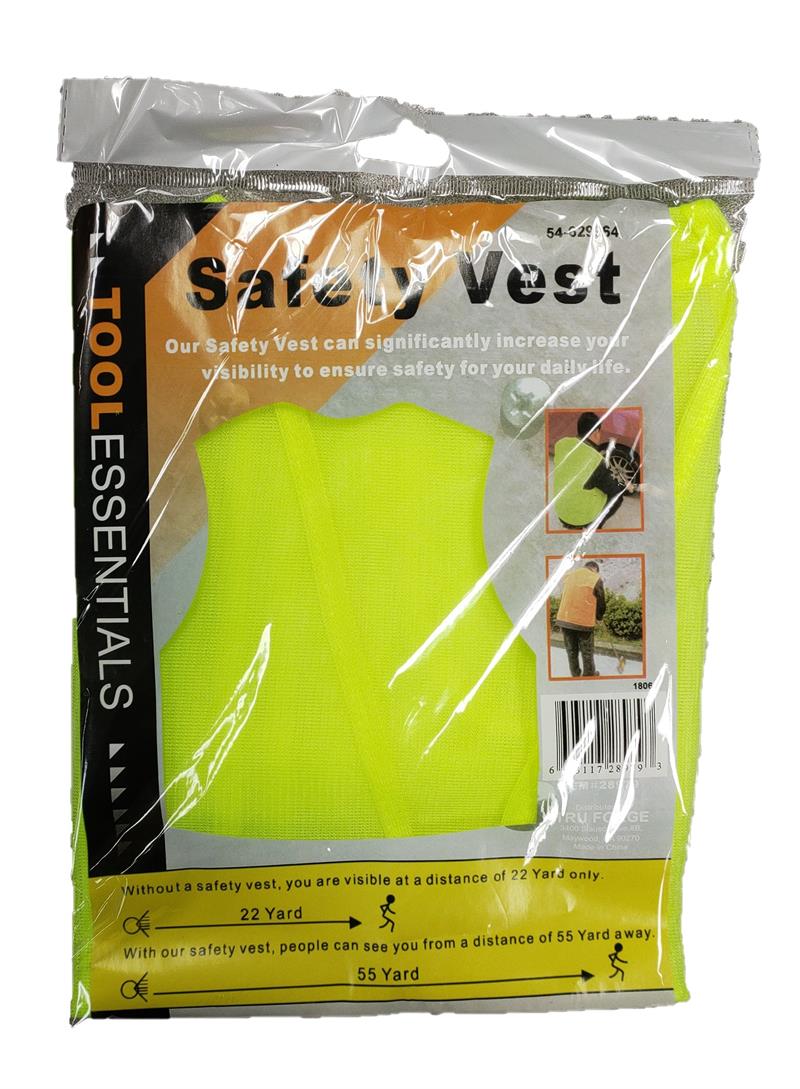 Fluorescent Yellow Safety VEST X-LARGE