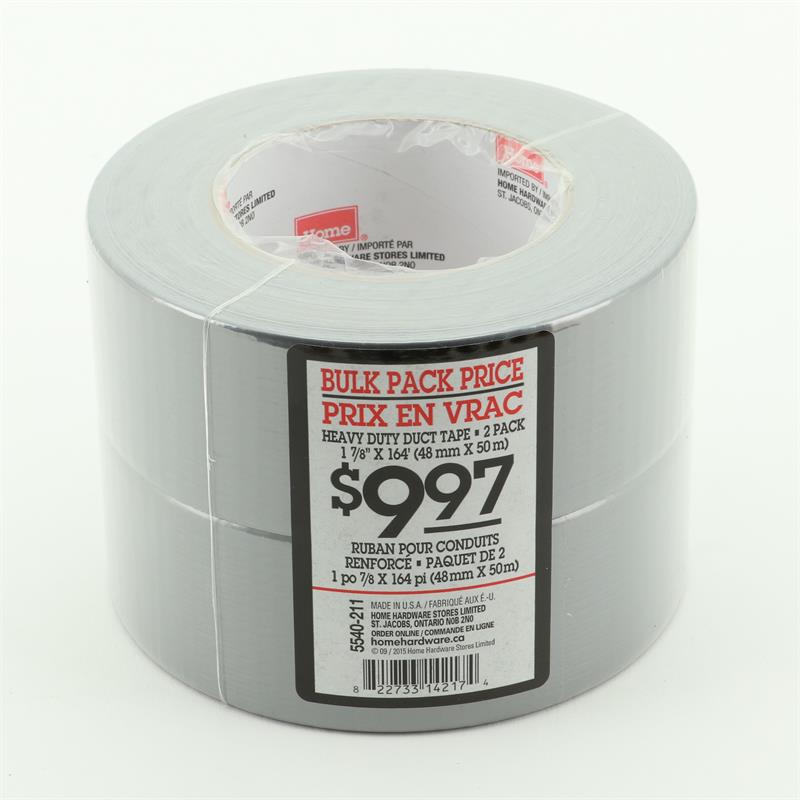 DUCT TAPE 2PC 1-7/8x 164' GRAY *MADE IN USA* 