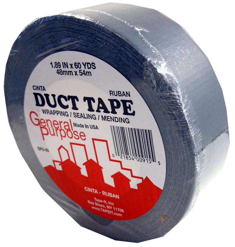 1.89 x 60-Yard Duct TAPE GRAY/SILVER -CASE PACK ONLY-