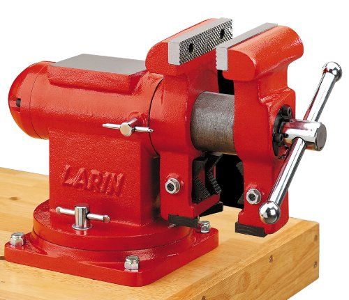 ''VISE 5 MULTI-PURPOSE, W/RUBBER JAW PADS, PIPE JAWS RED ''