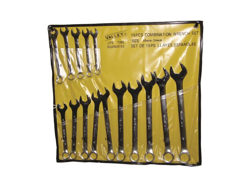 15-Piece WRENCH Set (10MM - 24MM)