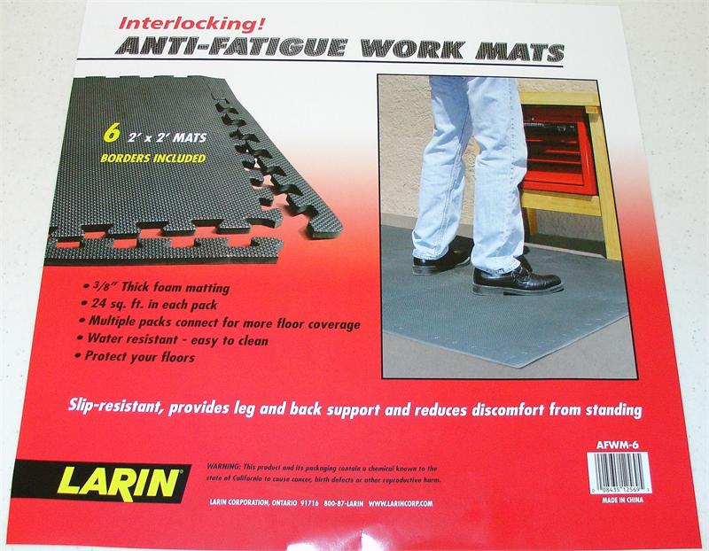 Anti-Fatigue FLOOR MATs (6-Piece Pack)