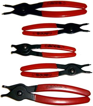 5-Piece Snap-RING Pliers Set For Inner & Outer RINGs